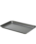 Galvanised Steel Tray 31.5x21.5x2cm Hammered Silver