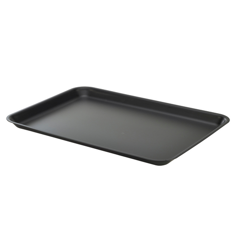 Galvanised Steel Tray 37x26.5x2cm Matt Black