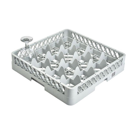 Genware 16 Comp Glass Rack With 1 Extender