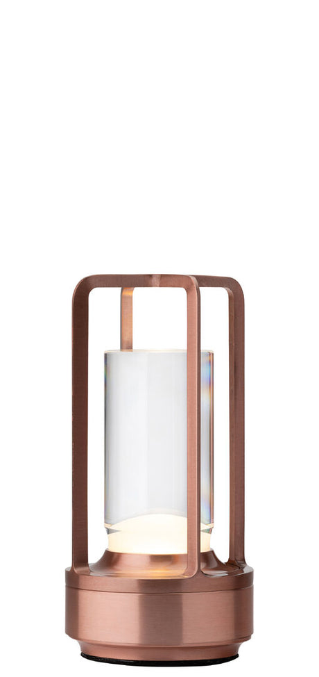 Cuba LED Cordless Lamp 17.5cm - Brushed Copper - Pack 6