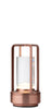 Cuba LED Cordless Lamp 17.5cm - Brushed Copper - Pack 6