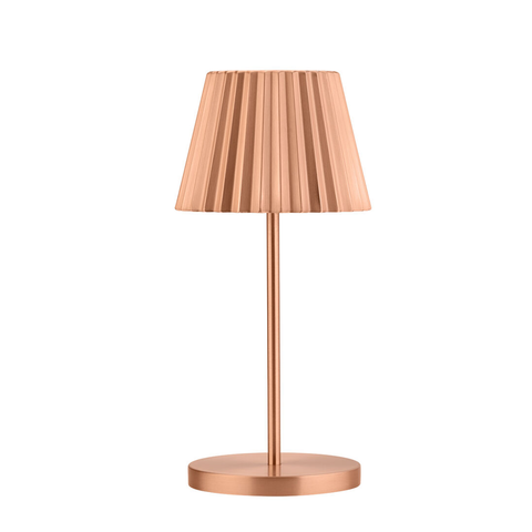 Dominica LED Cordless Lamp 26cm - Brushed Copper