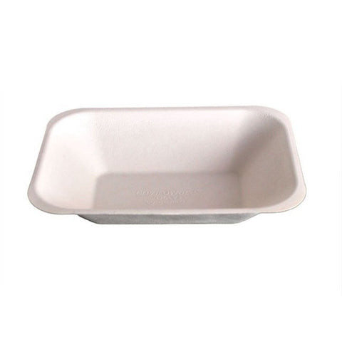 Medium bagasse chip tray 7 x 5 inch 500pk