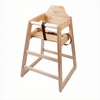 Wooden High Chair - Light Wood