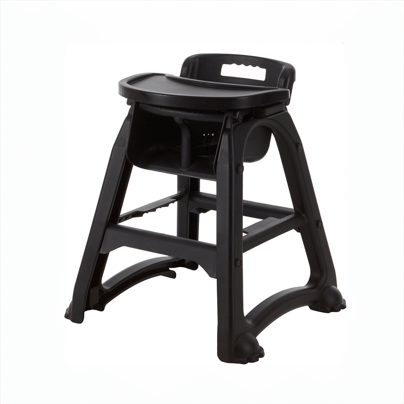 GenWare Black PP Stackable High Chair