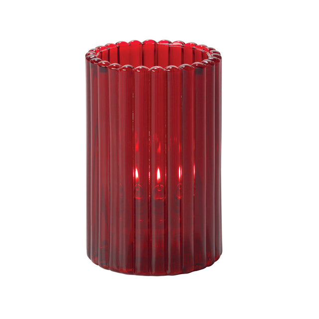 Vertical Rod Ruby Cylinder 7.3 x 11.8cm (2 4/5 x 4 5/8") - Pack 6