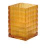Optic Block Amber Jewel Glass Lamp 6.7 x 9.5cm (2 3/5 x 3 3/4") - Pack 6