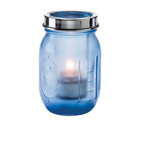 Firefly Satin Dark Blue Glass Lamp With Cradle And Handle - Pack 12