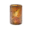 Crackle Gold Glass Cylinder Lamp 8 x 11.4cm (3 1/8 x 4 1/2") - Pack 24