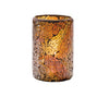 Crackle Gold Glass Cylinder Lamp 8 x 11.4cm (3 1/8 x 4 1/2") - Pack 24