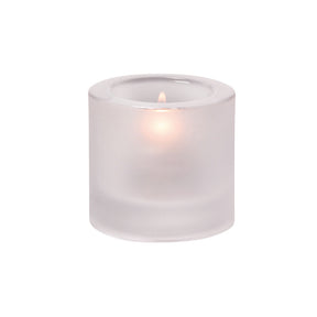 Thick Round Satin Crystal Tealight 7 x 7.3cm (2 3/4 x 2 4/5") - Pack 6