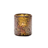 Crackle Gold Glass Votive Lamp 7.6 x 8.3cm (3 x 3 1/4") - Pack 36