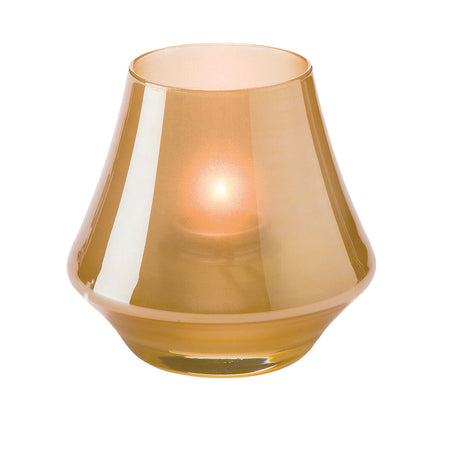 Chime Satin Gold Glass Votive 7 x 8.9cm (2 3/4 x 3 1/2") - Pack 12