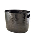 GenWare Black Aluminium Hammered Wine Bucket 30.5cm