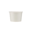 White paper soup cup on a white background
