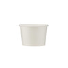 White paper soup cup on a white background
