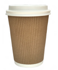 Kraft_Ripple_Cup_and_White_Lid_12oz-1000_Pack