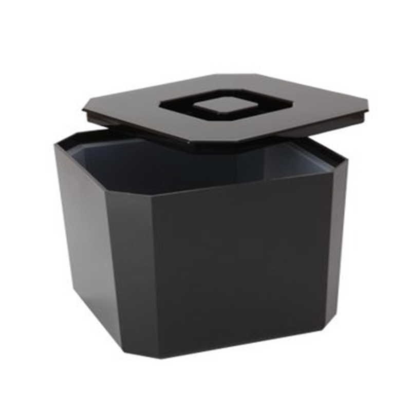 Insulated Square Ice Bucket Black - 7 Pint