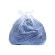 white plastic rubbish  bag on a white background