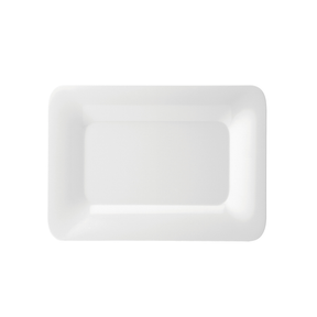 Melamine Rectangular Rimmed Plate 14 x 10"