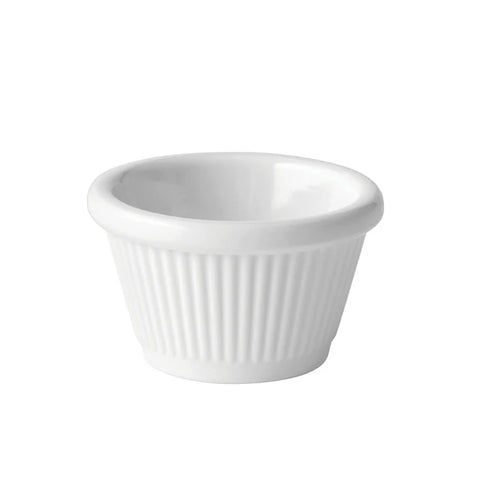 GenWare Melamine White Fluted Ramekin 28ml/ 1oz - Pack 24
