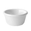 Fluted White Ramekin 3oz (9cl)