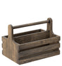 Large Rustic Wooden Table Caddy - Pack 2