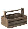 Large Rustic Wooden Table Caddy - Pack 2