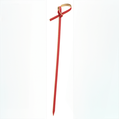 Bamboo Red Knotted Skewer 4.75" (12cm)