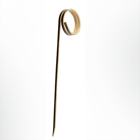 Bamboo Black Loop Skewer 3.5" (9cm)