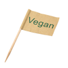 Vegan Flag Skewer 2.5" (6.5cm)