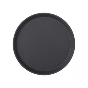 Black Non Slip Tray Round 11" (28cm)