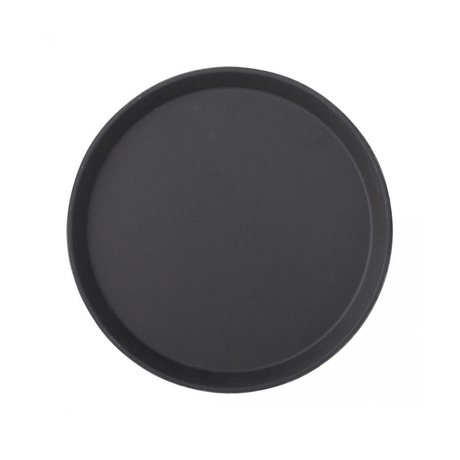 Black Non Slip Tray Round 11" (28cm)