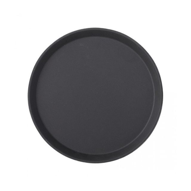 Black Non Slip Tray Round 11" (28cm)