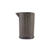 Terra Porcelain Black Fluted Jug 10cl/3.5oz