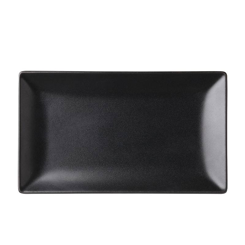 Noir Rectangular Black Plate 10 x 5.75"