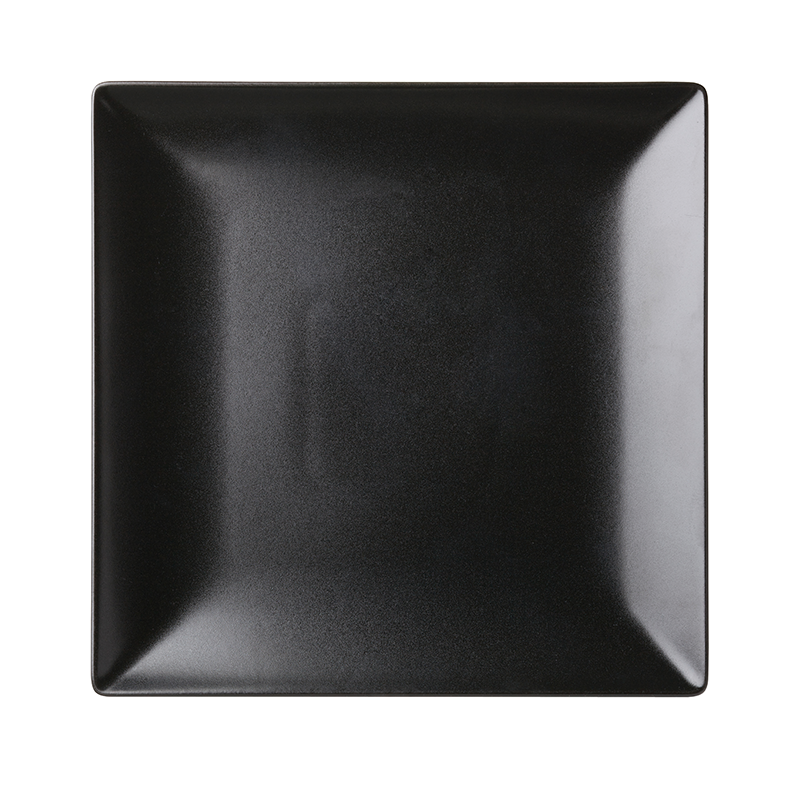 Noir Square Plate 10" (25.5cm)