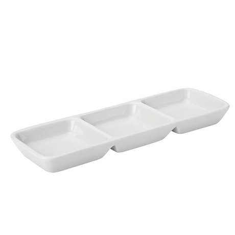Titan Triple Divided Dish 7.75 x 2.5" (20 x 6.5cm)