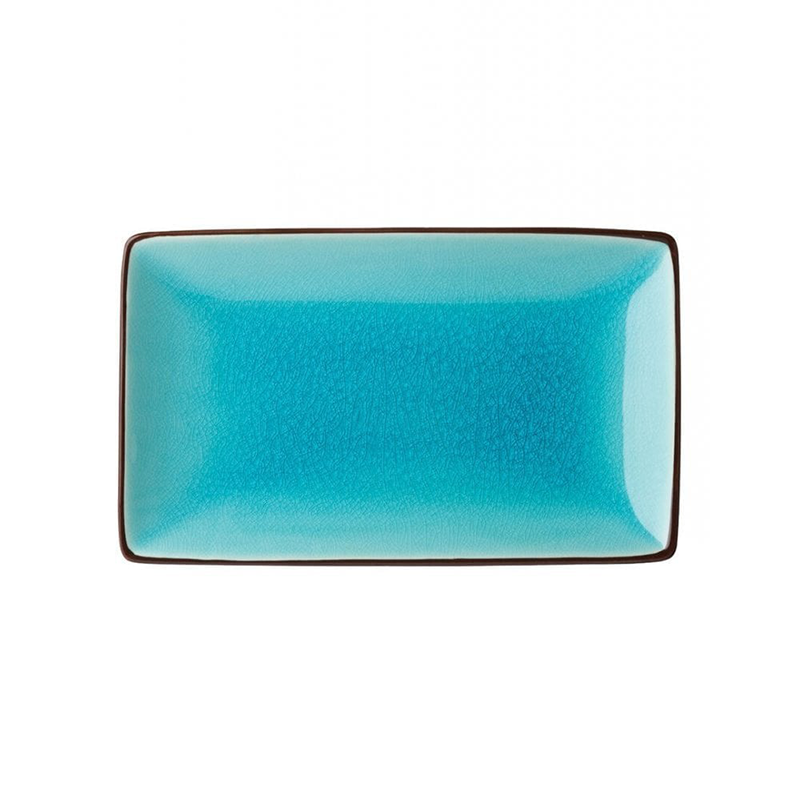Soho Aqua Rectangular Plate 8.5 x 5.5"(21 x 14cm)