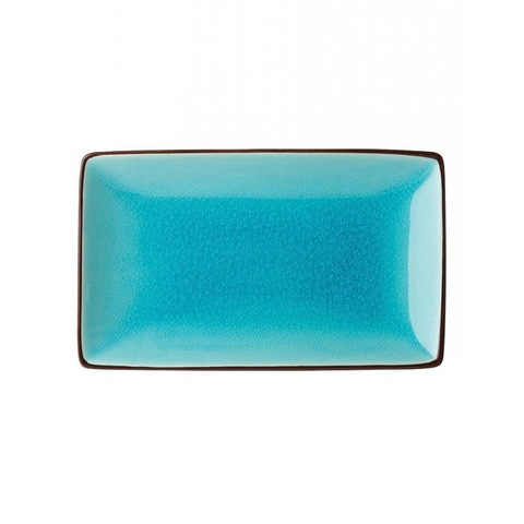 Soho Aqua Rectangular Plate 8.5 x 5.5"(21 x 14cm)