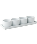 Titan Gourmet 4 Round Bowls & Tray 9 x 2.75"