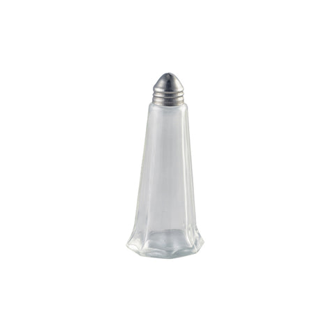 Glass Lighthouse Salt Shaker Silver Top