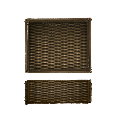 Foldable Polywicker GN1/2 Basket 32.5 x 26.5 x 10cm