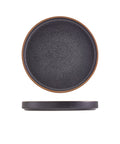 GenWare Kava Black Stoneware Presentation Plate 20cm