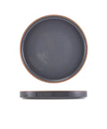 GenWare Kava Dark Grey Stoneware Presentation Plate 20cm