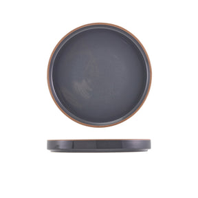 GenWare Kava Dark Grey Stoneware Presentation Plate 20cm