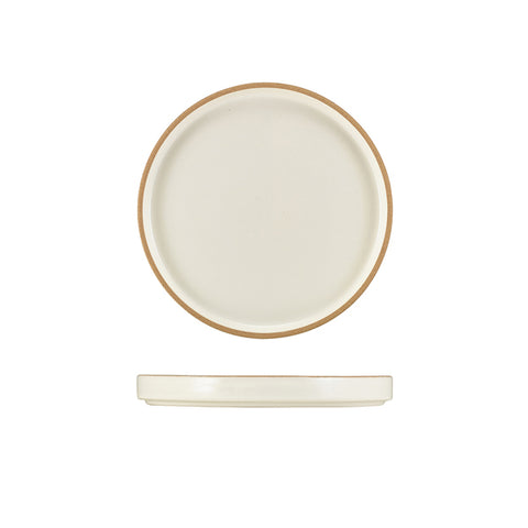GenWare Kava White Stoneware Presentation Plate 18cm