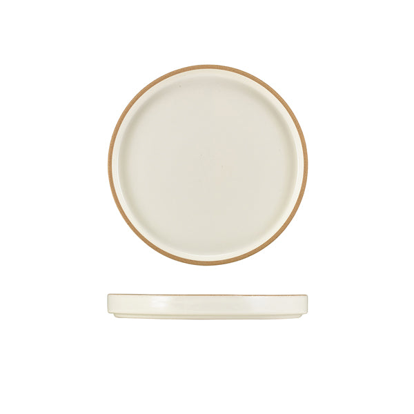 GenWare Kava White Stoneware Presentation Plate 18cm