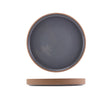 GenWare Kava Dark Grey Stoneware Raw Wall Presentation Plate 20cm