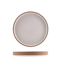 GenWare Kava White Stoneware Raw Wall Presentation Plate 18cm